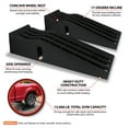 thumbnail image 2 of Performance Tool W41013 Vehicle Ramps,  13,000 lbs. GVW Capacity, Heavy Duty Polypropylene with Slip-Resistant Rubber Feet, 6-1/4-Inch Lift Height, Works with Low Clearance Vehicles, 2 of 14