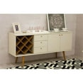 thumbnail image 6 of Utopia Modern Wide Dresser with 3 Drawers in Off White Cream Engineered Wood, 6 of 8