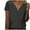 Dark Gray-07, variant on Mittory Women's Plus Size Tops Short Sleeve V Neck Scalloped T Shirts Dressy Casual Blouse Loose Fitted Tees
