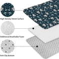 thumbnail image 5 of Pioneer Flower Floral Print Pattern Bathroom Rugs Sets 3 Piece,Toilet Cover Set,Absorbent Non Slip Bathroom Mats Sets with U-Shaped Contour Rug Toilet Rug Set, 5 of 5