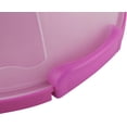 thumbnail image 3 of Woeilo Portable Cake and Cupcake Carrier / Storage Container - 10.4" Diameter (Inside Cover), Translucent Dome - Perfect for Transporting Cakes, Cupcakes, Pies, or Other Desserts (Purple, 3 of 4
