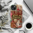 thumbnail image 6 of Vintage Christmas Collage Phone Case, Nutcracker, Santa, Snowman, Cat & Gingerbread House Case, Festive Holiday Protective Cover for iPhone 16 15 14 13 12 11 Pro Max Mini, 6 of 6