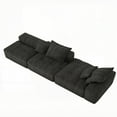 thumbnail image 4 of Modern Sparkling Chenille Fabric Oversized Modular Sectional Sofa 127.56"L x 56.7"W x 25.6"H, 4 of 26