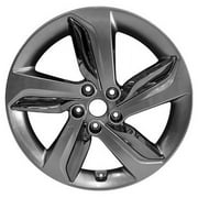 KAI 18 X 7.5 Reconditioned OEM Aluminum Alloy Wheel, Medium Smoked Hypersilver Full Face, Fits 2013-2014 Hyundai Veloster