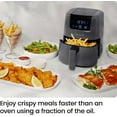 CHEFMAN0 2 Qt Mini Air Fryer Digital SpaceSaving Compact Air Fryer