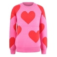 thumbnail image 5 of NMMUED Women Valentine Sweater Valentine Love Long Sleeve Crewneck Heart Print Graphic Sweaters for Women Gifts for Her Cute Love 2026 Causal Valentines Outfits for Women (S-XL), 5 of 5