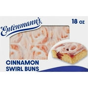 Entenmann's Cinnamon Swirl Buns, 18 oz, Cinnamon Pastries, Box