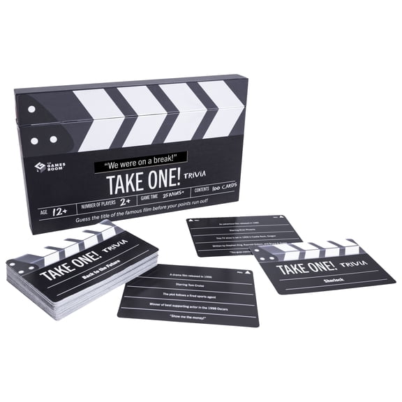 Fizz Creations Take One! Trivia. TV & Movie Trivia Game. 2 Players. Great For Family Game Night. Party Games. 25 Minutes Gameplay.