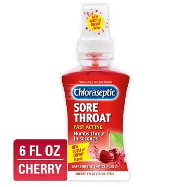 Chloraseptic Sore Throat Spray, Cherry Flavor Throat Remedy, 6 fl oz