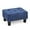 Navy Blue, variant on ZOPan Small Foot Stool, Tufted Ottoman Stools with Nailhead Trim & Legs, PU Leather Ottoman Footrest with Storage, Stable Footstool for Couch, Living Room, Bedroom, 440lbs Capacity-Brown