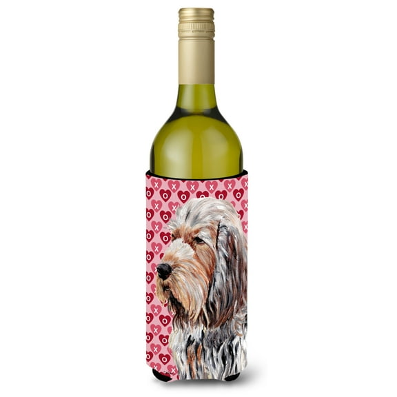 Otterhound Hearts and Love Wine Bottle Hugger