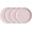 Albie - Light Pink, variant on PETGLE Stoneware Dish Set, 4 Dinner Plates, Albie - Speckled White