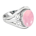 thumbnail image 3 of Rose Quartz Women Jewelry 925 Sterling Silver Ring, 3 of 9