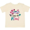 thumbnail image 3 of Inktastic I Love My Mimi Pink and Blue Fox with Hearts Boys or Girls Baby T-Shirt, 3 of 5