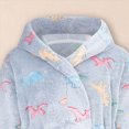 thumbnail image 5 of TOWED22 Kids Hooded Bathrobe Girls Soft Plush Hooded Flannel Pajamas Sleepwear Boys Spa Robe, 5 of 7