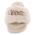 thumbnail image 3 of Not Rated Women's Chainy Furry Slides, 3 of 5