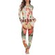thumbnail image 1 of Pijama holgado de manga larga para mujer, conjunto de ropa de dormir con estampado a pedido, Jersey versátil, Otoño e Invierno, 1 of 4