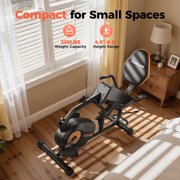 YOSUDA PRO Recumbent Exercise,350 lbs Capacity,16-Level Magnetic Resistance, Smart Workout APP, Adjustable Seat and Pulse Sensor.