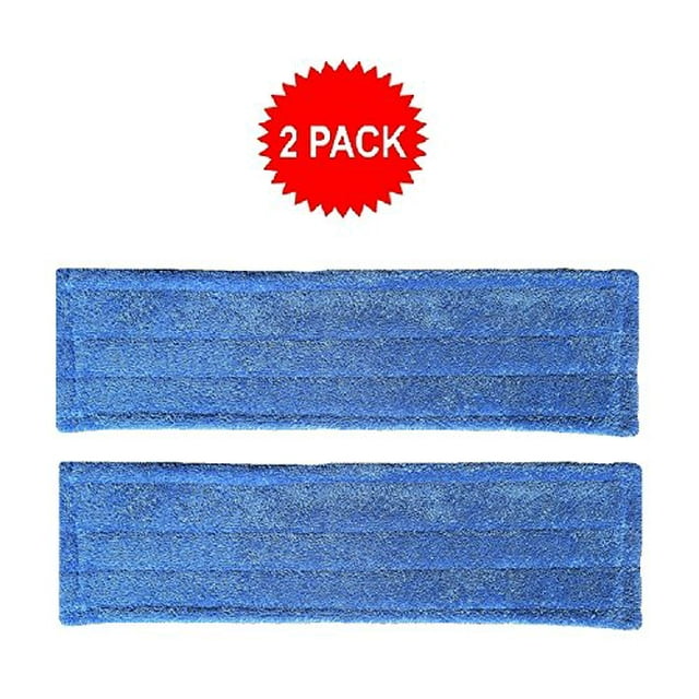2-pack of 24 inch Inch Premium Microfiber Wet Mop Pads for Professional Commercial Microfiber Mops