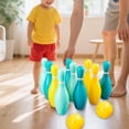 thumbnail image 3 of Juego de bolos para niños, juguetes de actividades para niños pequeños, juego familiar de trabajo en , deportivo al libre para parques,, 3 of 9