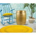 thumbnail image 4 of Saffron Fabs  Multiple Purpose Hand Crafted Metal Stool/Table bronze-small Bronze Finish Drum Tables, Side Tables, 4 of 5