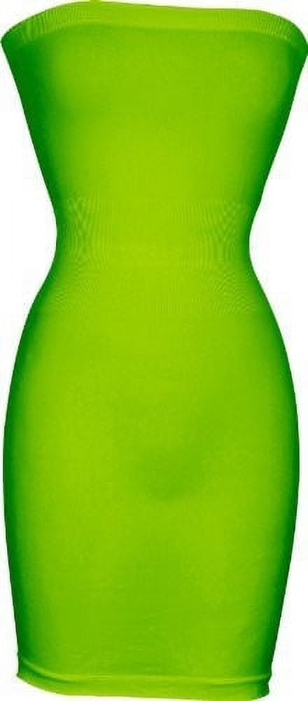 PacificPlex Womens Seamless Smoother Tube Slip Dress, One Size, Neon-Lime - Walmart.com PacificPlex Womens Seamless Smoother Tube Slip Dress, One Size, Neon-Lime - Walmart.com