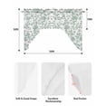 thumbnail image 6 of Vintage Sage Green Floral Toile Swag Valances for Windows 56 x 36 Rod Pocket Light Filtering Window Topper Botanical Vine for Kitchen Bathroom Bedroom Living Room, 6 of 6