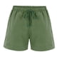 thumbnail image 5 of Pantalones cortos cómodos con cordón y cintura elástica para mujer - Pantalones holgados de color liso con bolsillos - Ropa informal de verano de poliéster, 5 of 8