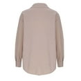 thumbnail image 6 of Maplenight Corduroy Shackets for Women Lapel Button Down Shirts Casual Long Sleeve Fall Jackets Tops, 6 of 9