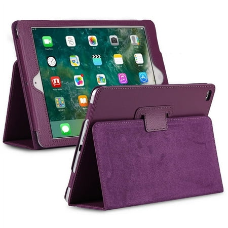 Flip Case for iPad Pro 9.7 5th 6th iPad 2017 2018 Cover A1822 A1823 A1893 A1954 PU Leather Funda para iPad Air 1 Air 2 Air3 Capa Purple iPad Air 1 Air 2