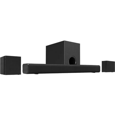 iLive v5.0 Bluetooth 4.1 Channel Home Theater Speaker System with 24" Soundbar and Remote Control, ITBSW241B, Black