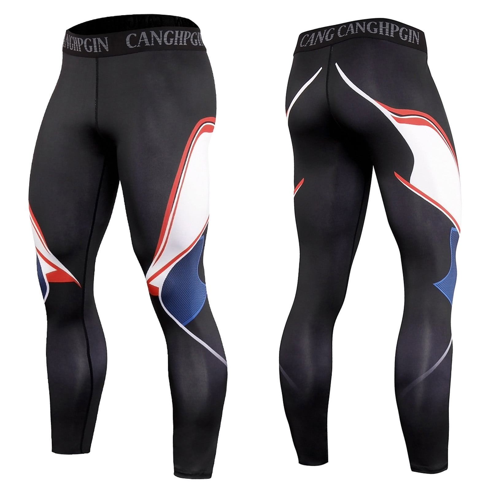 Black Men's Moisture Absorption And Quickdrying Running Long Tights