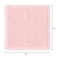 thumbnail image 5 of Mainstays Kids Cotton Washcloth Set, 12" x 12", Pink, 8 Pack, 5 of 5