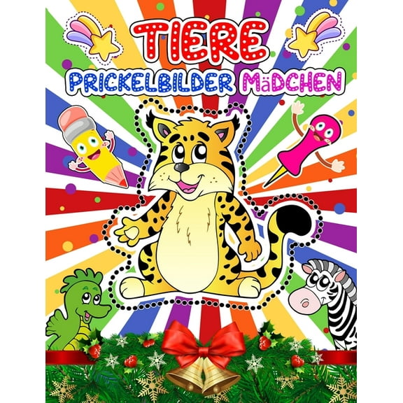 Tiere Prickelbilder Mädchen : 50  Prickelset Mädchen - Prickelnadel Set Kinder Zu Prickeln Und Ausmalen Für Kinder Ab 3 - 7 - Bastelbuch Ab 3-7 Jahre - Prickel-set Tiere Lerne Schneiden, Legen, Prickeln Für Mädchen (Paperback)