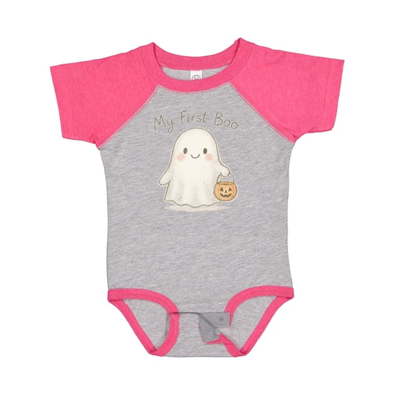 Inktastic My First Boo Cute Ghost Halloween Boys or Girls Baby Bodysuit