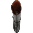 thumbnail image 5 of Franco Sarto Women's L-Paxton Mid Calf Heeled Gum Sole Boots Black Smooth 8M, 5 of 6