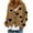 Khaki, variant on Kaemgyyd N Women's Cardigans Casual Heart V Neck Button up Knit Sweater Tops Fall Long Sleeve Loose Fit Outerwear Coats