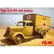 1/35 WWII German Type 2,5-32 Ambulance Truck w/Shelter