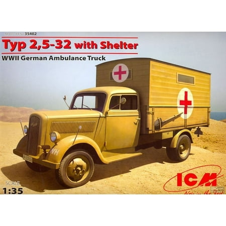 1/35 WWII German Type 2,5-32 Ambulance Truck w/Shelter