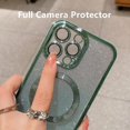 thumbnail image 5 of Compatible con iPhone 14 Pro Max Estuche magnético con purpurina Gardient, estuche lindo chapado con Magsafe para mujeres y niñas Protector de cámara completo Back Cove, 5 of 5