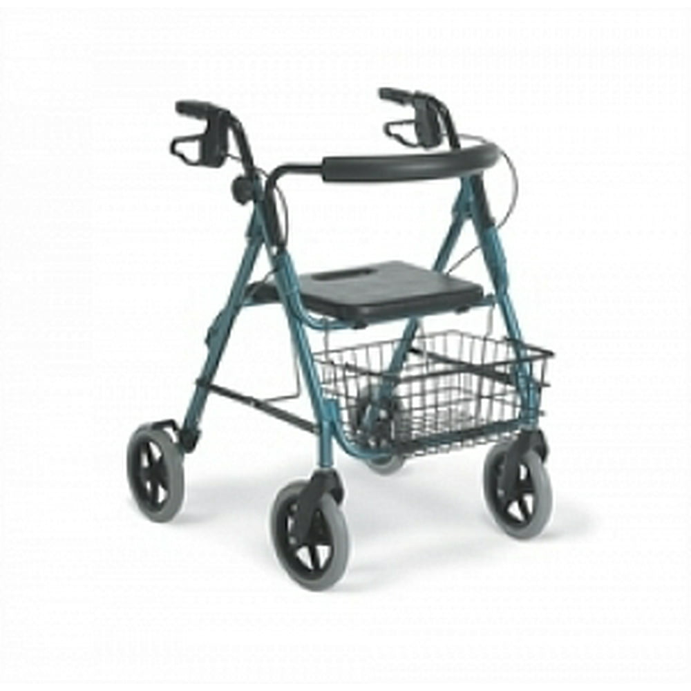 Medline Guardian Deluxe Rollator, Folding Rolling Walker, 8" Wheels