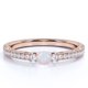 thumbnail image 1 of JeenMata Anillo de Compromiso Pequeño y Moderno de Ópalo de Fuego Púrpura Auténtico de 1 Uds en Oro Rosa de 18 K sobre Plata, 1 of 6