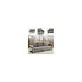 thumbnail image 3 of LeisureMod Geometric 3-Seater Sofa Upholstered Couch Modern Armchair with Stainless-Steel Base for Living Room, Lounges Lincoln Series in Light Grey, 3 of 9