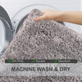 thumbnail image 5 of Grandeur 3-Piece Microfiber Bath Rug Set, Non-Slip Rubber Backing, Ultra-Absorbent, Quick-Dry, Machine Washable Plush Bathroom Mats for Shower, Tub, and Sink, Soft Thick Bathroom Rugs, Grey, 5 of 11