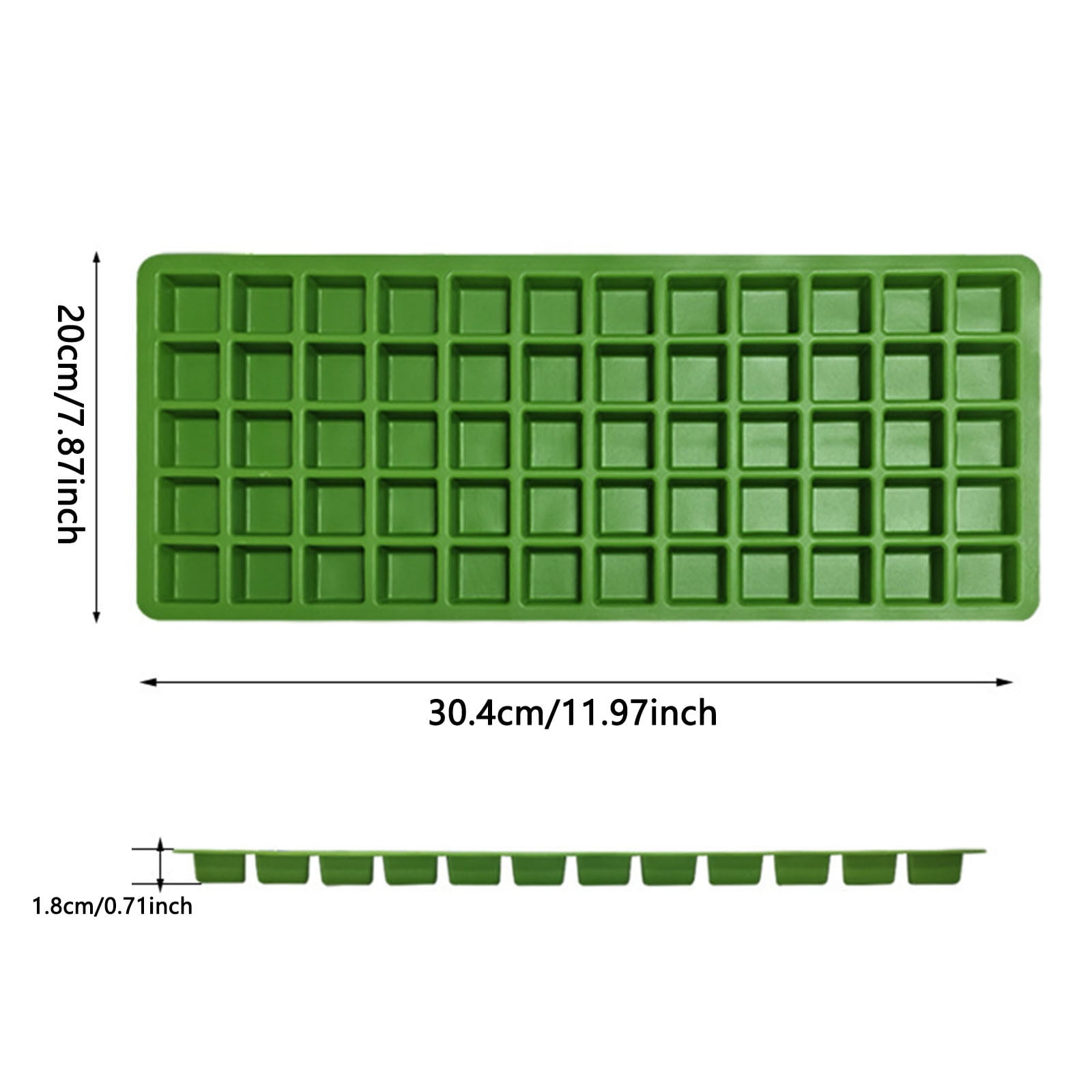 Silicone Food Molds for Freeze Dryer - Medium Square 60 Grid Trays for Fruits, Vegetables & Cake - Multi-Use Freeze Drying Accessories & Ice Cube Tray for Homemade Cubes