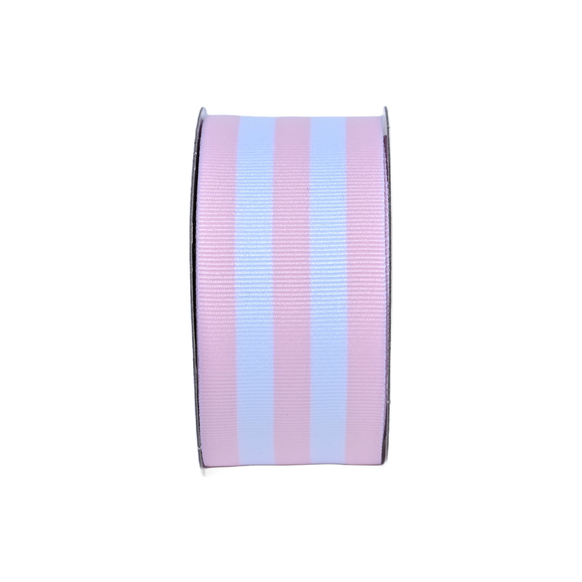 Hello Hobby 1.5" Powder Pink and White Monostripe Ribbon, 3 Yards