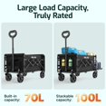 thumbnail image 4 of Carro plegable GOLABS tipo wagon, 100 L de almacenamiento, carga de 160 kg, 4 of 9
