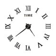 thumbnail image 1 of Reloj de pared DIY, de pared grandes, reloj de superficie de espejo, números sin marco Negro Gloria Reloj de pared de bricolaje, 1 of 9