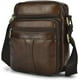 thumbnail image 1 of Bolso Bandolera de Cuero Genuino para Hombre Pequeño (Marrón), Bolso Bandolera para Hombre Bolso Bandolera Bolsos de Negocios Vintage Mochilas Bolsos Bandolera Bolso Multifuncional para Hombre, 1 of 5