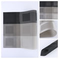 thumbnail image 2 of Unique Bargains Placemats Set of 6 for Dining Table Decor Washable Table Mat Gray Black, 2 of 7